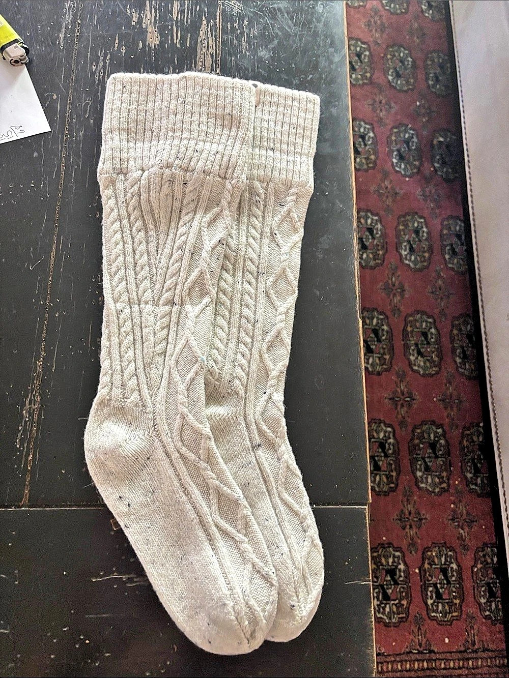 UGG Rensa Cable Knit Knee High Sock Socks in Cream